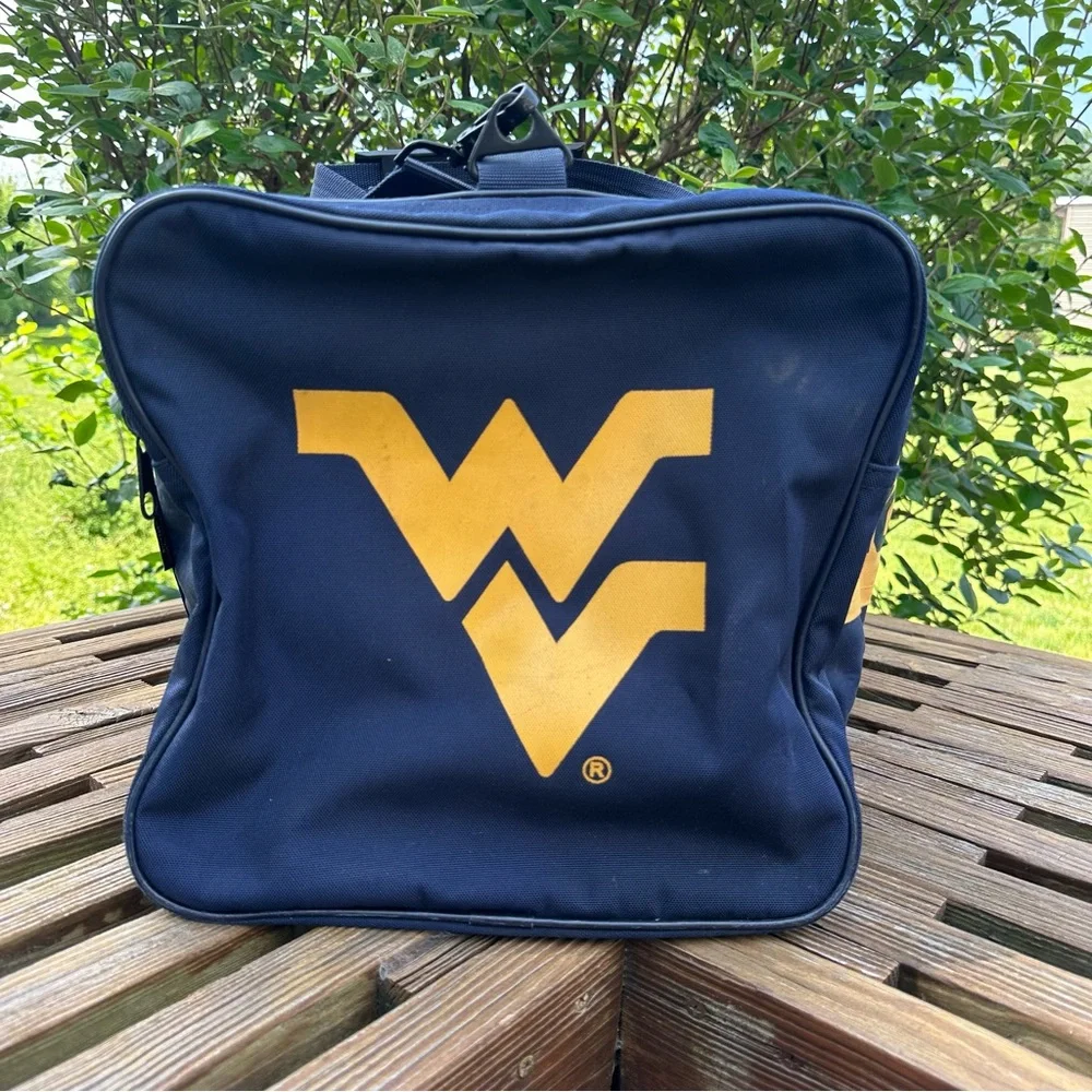 Flying Circle West Virginia Mountaineers Large Military Grade Duffel Bag Blue